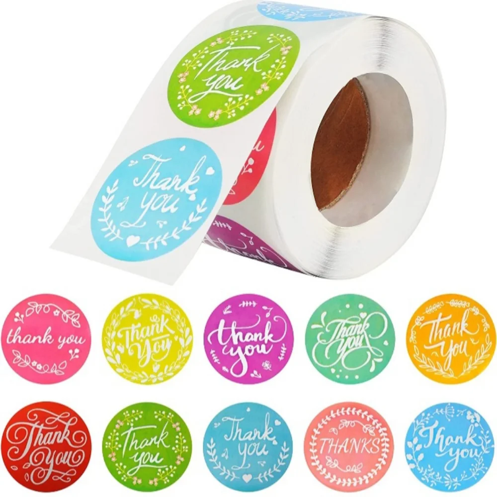 100 Pieces Mixed Variety Thank You Stickers